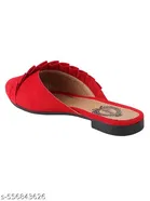 Shoetopia Solid Mules Red Size 4