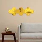 Acrylic Hexagon Shaped Wall Mirror Stickers 