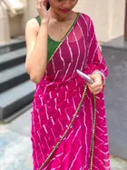 Georgette Printed Saree for Women 