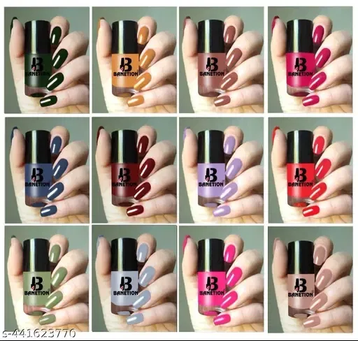 Banetion Quick Drying Nail Polish, Pack Of 12