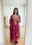 Bandhani Printed Jaipuri Designs Embroidered Top Bottom Duppata for Women 