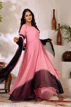 Floral Printed Georgette Kurti for Women 
