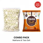 Phool Makhana (3+ Suta) 200 g  + Tata Salt 1 kg