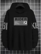 Fleece Printed Hoodie for Men 