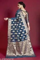 Organza Zari Woven Saree for Women 