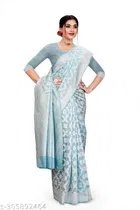Cotton Zari Woven Saree for Women 