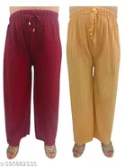 Palazzo Pants for Women, Pack of 2 