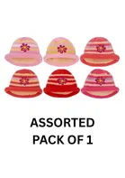 Woolen Printed Cap for Kids (Multicolour, Pack of 1)