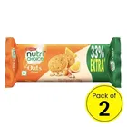 ब्रिटानिया न्यूट्री चॉइस ओट्स ऑरेंज बादाम कूकीज 2X66.6 g 