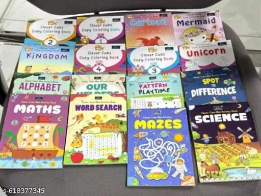 16 in1 Mini Coloring and Activity Books Combo Creative Learning Coloring Fun Tasks for Toddlers preschoolers with Fun Pictures and Brain Boosting Tasks 512 pages of interactive activity