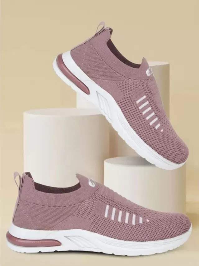 Casual Shoes for Women (Peach, 5)