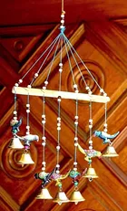 KC Arts Birds Windchime 27 inches Pack of 1