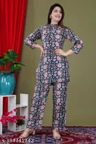 Rayon Top & Bottom Set for Women 