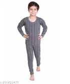 Cotton Blend Thermal Cothing Set for Girls 