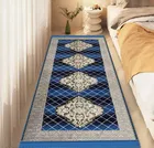 Alaqsa Graceful Bed runner 30x84inch Blue Pack of 1