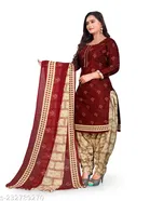 Cotton Printed Salwar Suit for Women 
