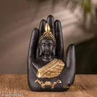 Polyresin Handcrafted Palm Buddha Showpiece 