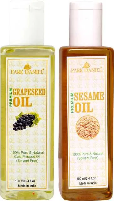Park Daniel grapeseed Oil & Sesame Oil (Pack of 2, 100 ml) (SE-1491)