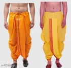 Cotton Silk Dhoti for Men, Pack of 2 