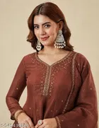 Sequence Work Dupatta Set for Women 
