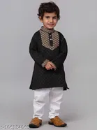 Cotton Blend Kurta with Pyjama for Boys 