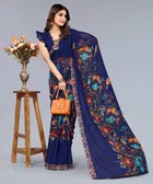 Georgette Floral Print Saree for Women 