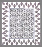 Sanganeri Jaipuri Traditional Printed Double Bed Sheet with 2 Pillow Covers 