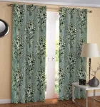 Tree Abstract Door Room Darkening Curtain Green 7ft Combo 