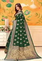 Banarasi Silk Zari Woven Saree for Women 