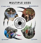 Immutable Preimum Quality Rechargeable Portable Mini Fan with 3 Speeds USB Rechargeable Fan Rechargeable Fan -Multicolor