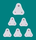 Child Safety Electric Socket Plug Guards, White, Pack of 6