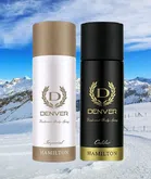 Denver Hamilton Caliber with Imperial Deodorant Body Spray for Men & Women (50 ml, Pack of 2)
