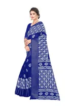 Linen Ethnic Motif Saree for Women 