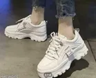 Casual Shoes for Women (White, 4)