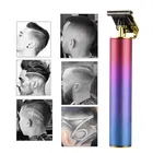 2-in-1 Painless Eyebrow & Nose Hair Remover and Electric Beard Trimmer, Professional T-Blades Carving Metal 