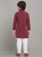 Cotton Blend Kurta with Pyjamas for Boys 