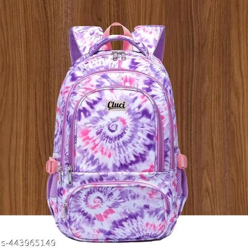 Canvas Backpack Bag, Purple