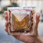 Orgone Gomti Chakra Shree Yantra Pyramid with Chirmi Seeds 