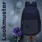 Nylon Backpack for Men & Women, Navy Blue