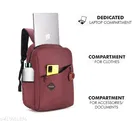 Canvas Backpack Bag, Maroon