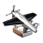 Dhairya Creation Silver Solar Glider Airplane Perfume for Car Dashboard Decoration- Pack of 1