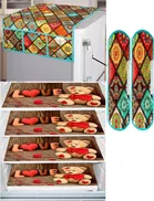Knit 7 Pcs Fridge Cover Set 
