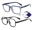 Spectacle Frame Glasses for Men & Women (Multicolor, Pack of 2)