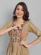 Botanical Embroidered Maternity Kurti 