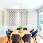 Sheer Floral Printed Brown Window Curtain 5ft Combo 