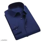Cotton Blend Solid Full Sleeves Shirt for Men 