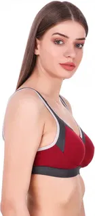 Cotton Blend Non Padded Bra for Women 