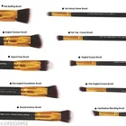 Premium Beauty Series 10 Pcs Black Makeup Brush Set  