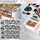 KANUSHI Industries® 1Pc Fridge Cover for Top with 6 Utility Pockets + 4 Fridge Mats 