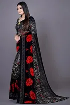 Georgette Printed Saree for Women 